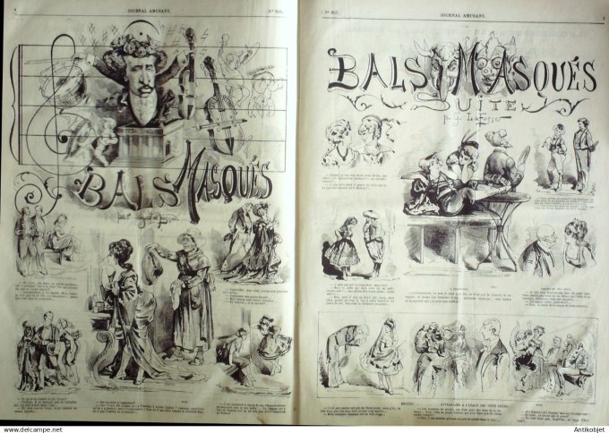 Le Journal Amusant 1874 #  955 Les Tsiganes par Stop