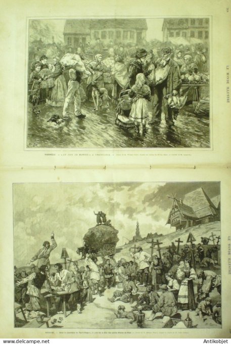 Le Monde illustré 1882 n°1340 Nacy (57) Hongrie Budapest Russie Vas li-Nogara