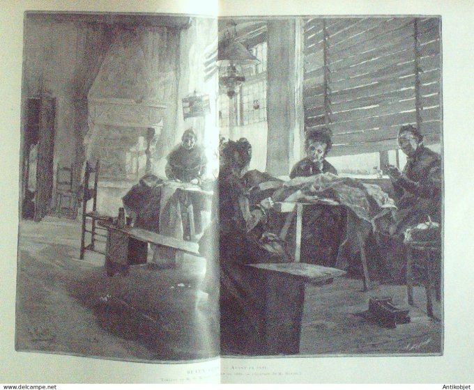 Le Monde illustré 1886 n°1559 Côte d'Afrique de la mer Rouge cabaret du Chat-Noir