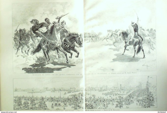 Le Monde illustré 1886 n°1522 Portugal Lisbonne Paquebot La Champagne Espagne à Salamanque