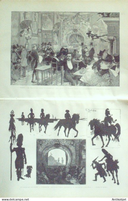 Le Monde illustré 1886 n°1559 Côte d'Afrique de la mer Rouge cabaret du Chat-Noir