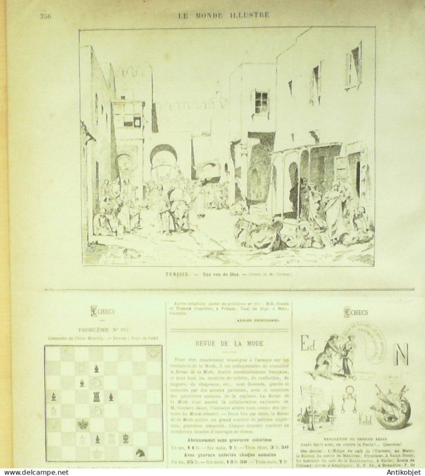 Le Monde illustré 1882 n°1340 Nacy (57) Hongrie Budapest Russie Vas li-Nogara