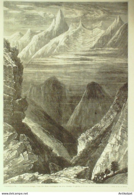 Le Monde illustré 1873 n°858 Verdun (55) Tibet Himalaya Kinchin-Junga Autriche Vienne