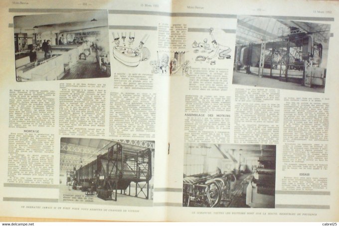 Moto Revue 1952 n° 1076 Gnome Rhone R4, 175 Guiller, Jawa 350  Scooter Iso et l'IsoMoto