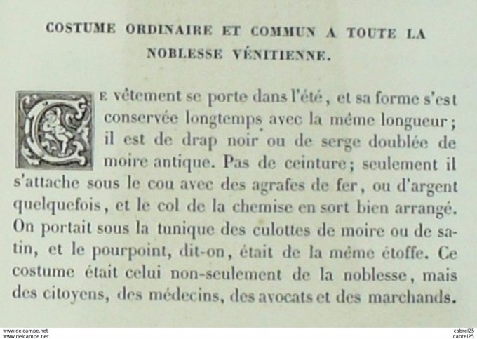 Italie VENISE noble vénitien 1859