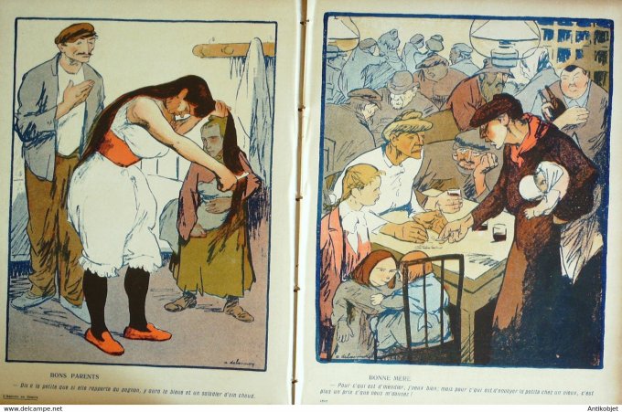 L'Assiette au beurre 1907 n°306 La traite des gosses Frapie Delannoy