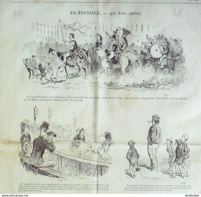Le Journal Amusant 1870 #  761 Menus propos des bords de la Seine par Lalosse