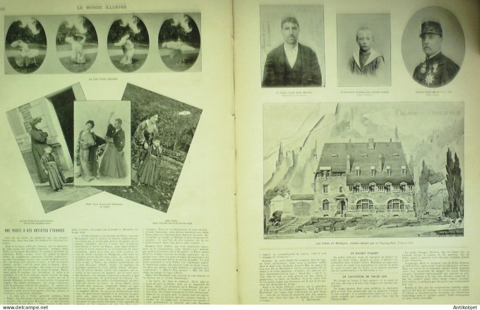 Le Monde illustré 1901 n°2327 Montceau-les-Mines (71)St-Hubert chasse à courre Chine Missionnaires