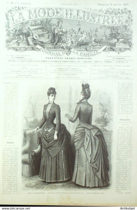 Mode illustree 1887 Lot de 10 journaux