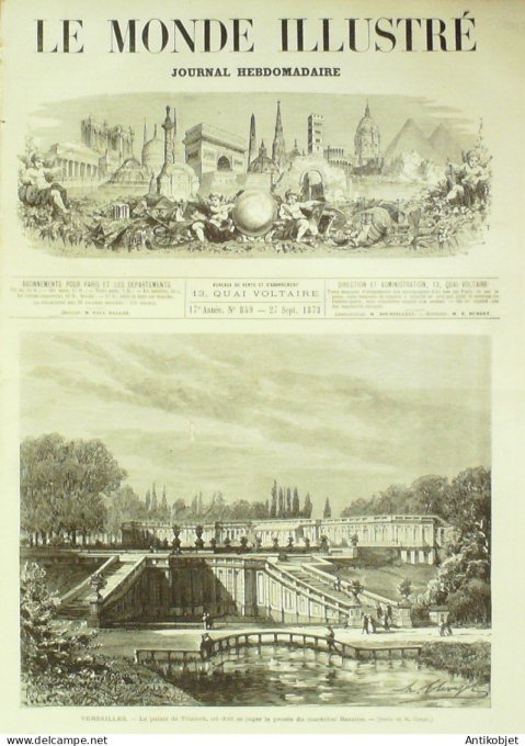 Le Monde illustré 1873 n°859 Pays-Bas Brielle Metz (57) Espagne Cartagène Tuilerires démolition