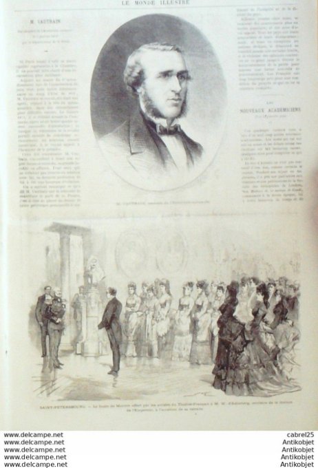 Le Monde illustré 1872 n°770 Russie St-Pétersbourg Bapaume (62) Espagne Cadix Talavera