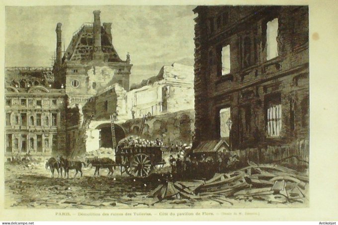 Le Monde illustré 1873 n°859 Pays-Bas Brielle Metz (57) Espagne Cartagène Tuilerires démolition