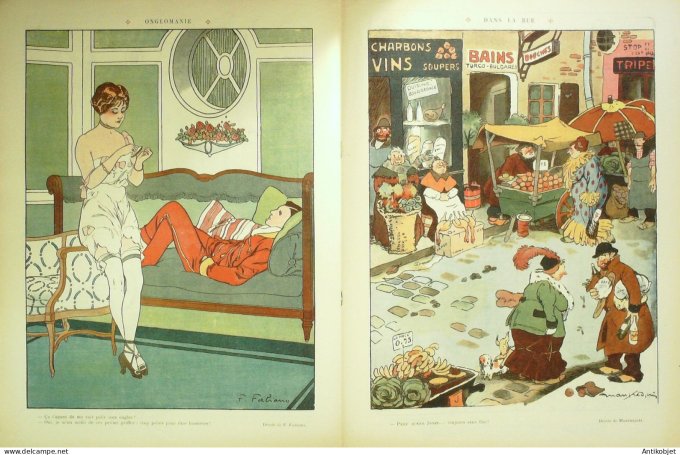 Le Rire 1913-12- 6 # 566 Journal humoristique Ed.Originale Suzette