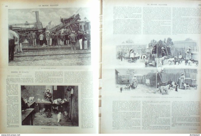 Le Monde illustré 1899 n°2211 Juvisy (91) Algérie Mélika M'zab Ain-Salah Cedrata Chantilly (60)