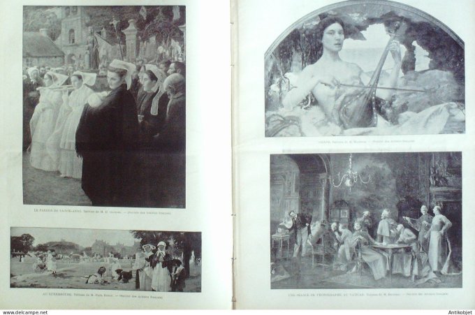 Le Monde illustré 1902 n°2353 Oeuvres Laubadère Chocarrne Moreau Silbert Balestieri Wagrez