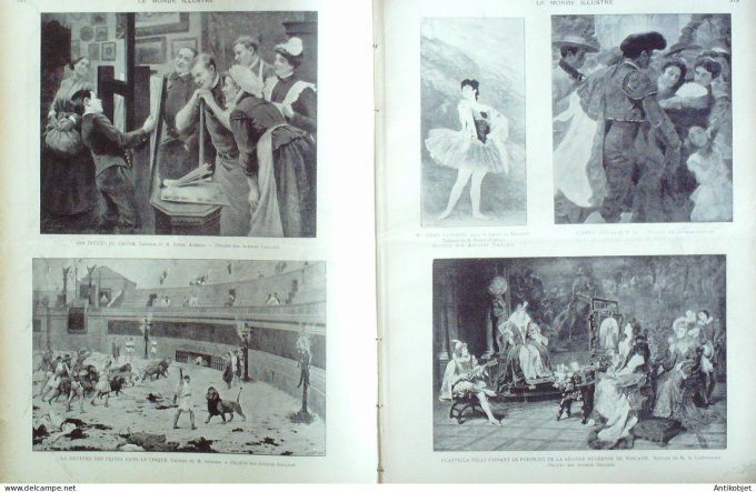 Le Monde illustré 1902 n°2353 Oeuvres Laubadère Chocarrne Moreau Silbert Balestieri Wagrez