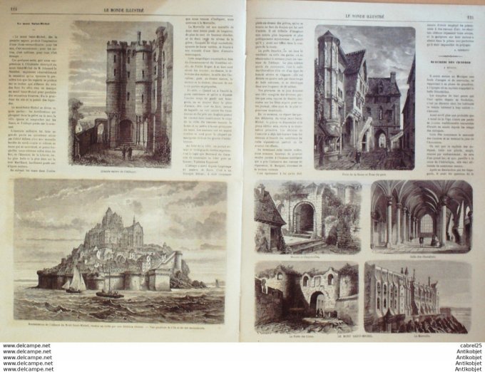 Le Monde illustré 1864 n°358 Danemark Danewerke Bustorf Lituanie Nowogrodeck Mont St Michel (50)