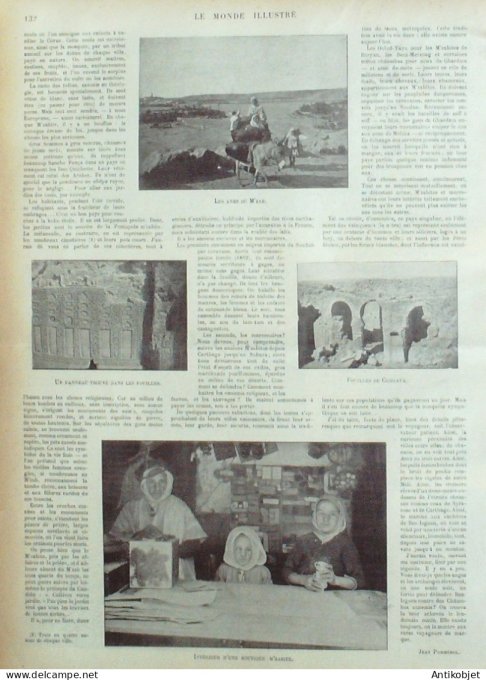 Le Monde illustré 1899 n°2211 Juvisy (91) Algérie Mélika M'zab Ain-Salah Cedrata Chantilly (60)