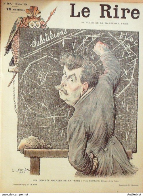 Le Rire 1924-03-15 # 267 Journal humoristique Ed.Originale Aristide Briand