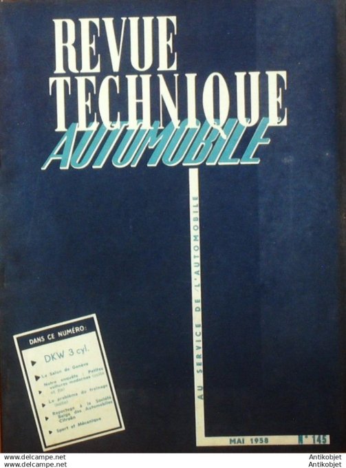 R.T Automobile Camions Saurer Rhône ZS et ZS9 Simca Vedette 145 # 1958