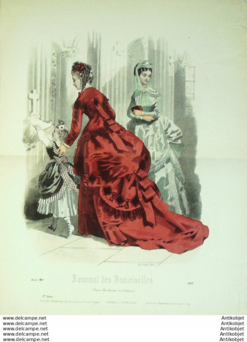 Journal de Demoiselles 1869 # 3690 (Maison Du-Riez) Gd format