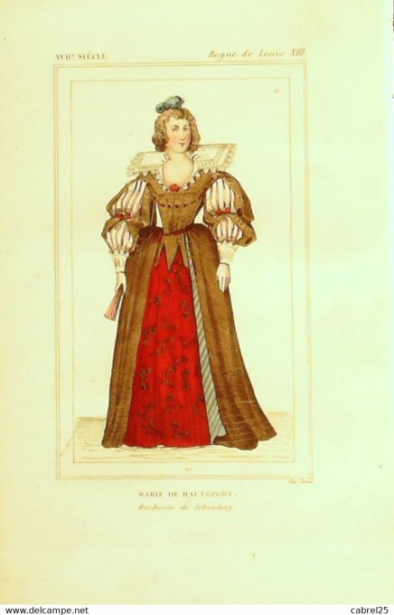 De Hautefort Marie  Duchesse De Schomberg 17ème 1852