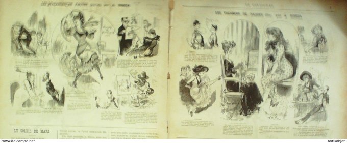 La Caricature 1880 #  14 Vacances de Pâques Draner Robida Quidam Trick