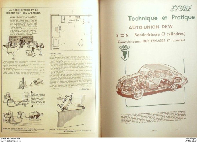 R.T Automobile Camions Saurer Rhône ZS et ZS9 Simca Vedette 145 # 1958