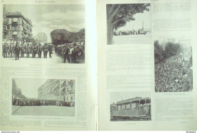 Le Monde illustré 1898 n°2164 Suisse Montreux Genève Sibérie Mines ST-Nicolas Pays-Bas WIlhelmine