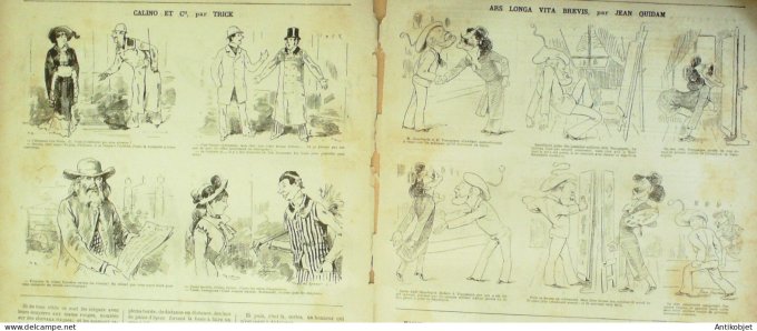 La Caricature 1880 #  14 Vacances de Pâques Draner Robida Quidam Trick