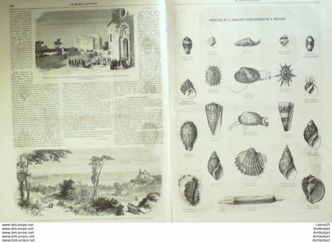 Le Monde illustré 1859 n° 98 Italie Rome Sardaigne Allemagne Kehl Saint-Honorat (06)