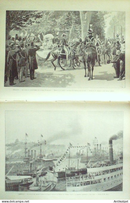 Le Monde illustré 1898 n°2164 Suisse Montreux Genève Sibérie Mines ST-Nicolas Pays-Bas WIlhelmine