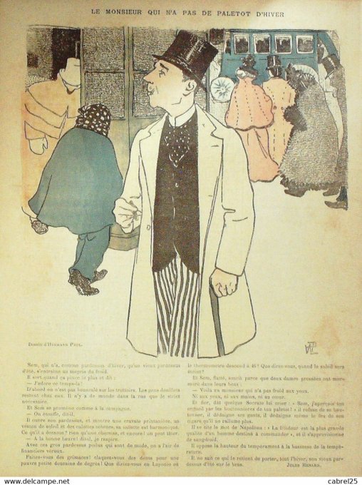 Le Rire 1895 n° 15  Heidbrinck Hermann Lévy Nauert Radiguet Léandre Delaw