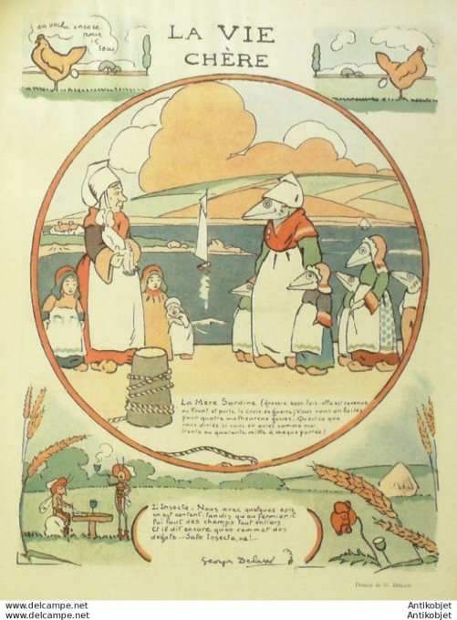 Le Rire 1919-03- 8 #  10 Journal humoristique Ed.Originale Propgande