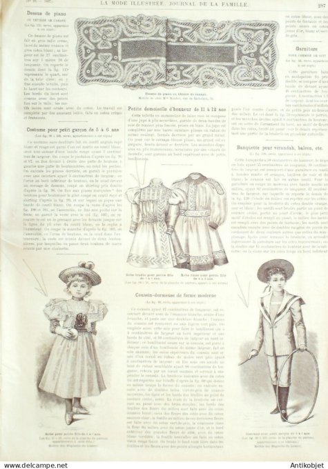 La Mode illustrée journal 1897 n° 29 Toilette de visites