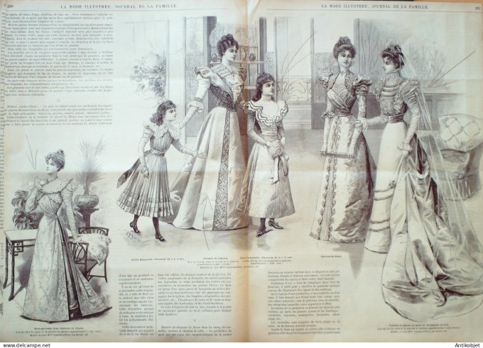 La Mode illustrée journal 1897 n° 29 Toilette de visites