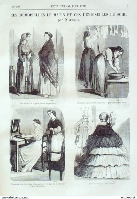 Petit journal pour Rire 1860 # 281 Canicule Grevin