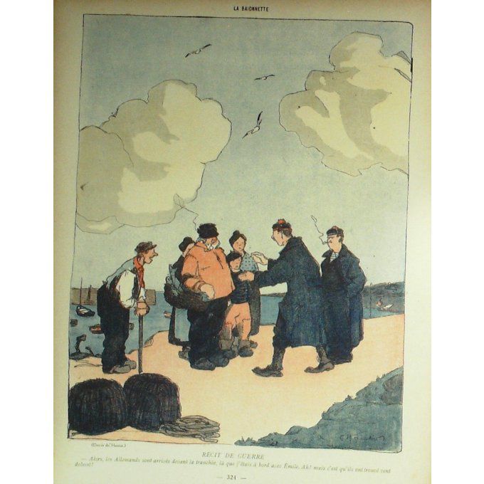 La Baionnette 1916 n°047 ( Nos marins) POULBOT FOURNIER GENTY CAPY