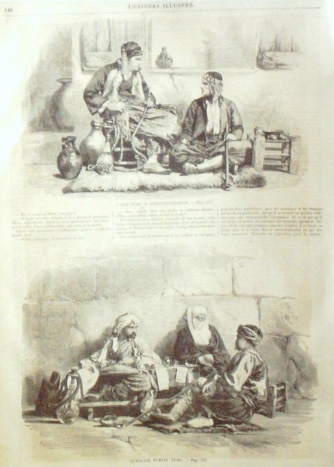 L'Univers illustré 1859 #  47 ALfred Le Grand Uriage (38) château Revel (31)