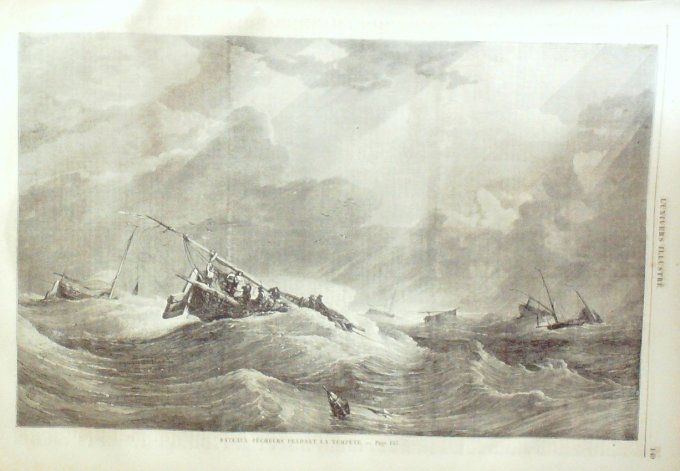 L'Univers illustré 1859 #  47 ALfred Le Grand Uriage (38) château Revel (31)