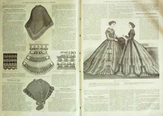 Journal Mode illustrée 1865 # 47 Corsage décolleté