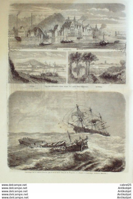 Le Monde illustré 1864 n°355 Mexique San Juan Del Rio Pologne Orlensky Sénégal Costumes Peronne