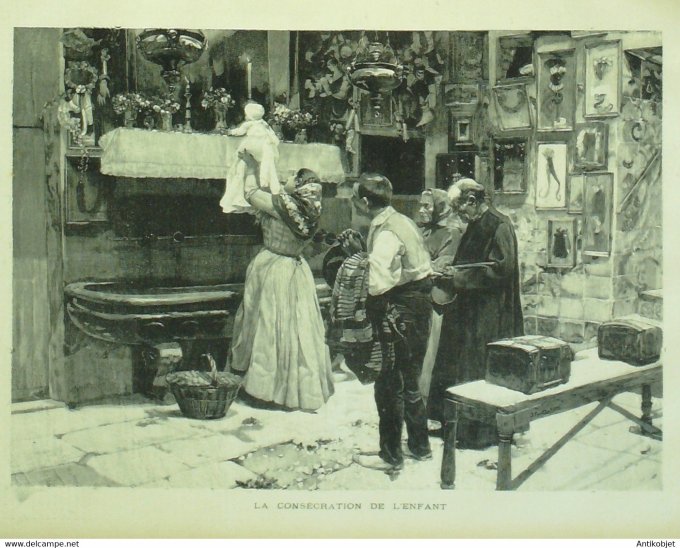 Soleil du Dimanche 1895 n°41 Pasteur institut diphtérie Portugal Dom Carlos 1er