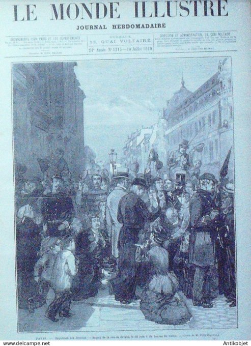 Le Monde illustré 1880 n°1215 Bruxelles Souverains Vésinet (78) Vésinet (78) orphelins d'Alsace-Lorr