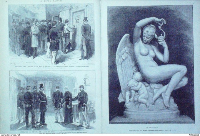 Le Monde illustré 1880 n°1215 Bruxelles Souverains Vésinet (78) Vésinet (78) orphelins d'Alsace-Lorr