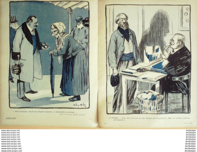 L'Assiette au beurre 1906 # 271 Rouges et jaunes Muller