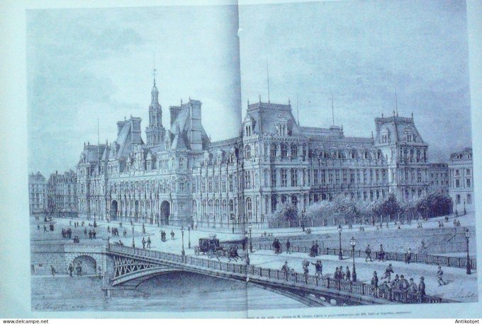 Le Monde illustré 1880 n°1215 Bruxelles Souverains Vésinet (78) Vésinet (78) orphelins d'Alsace-Lorr