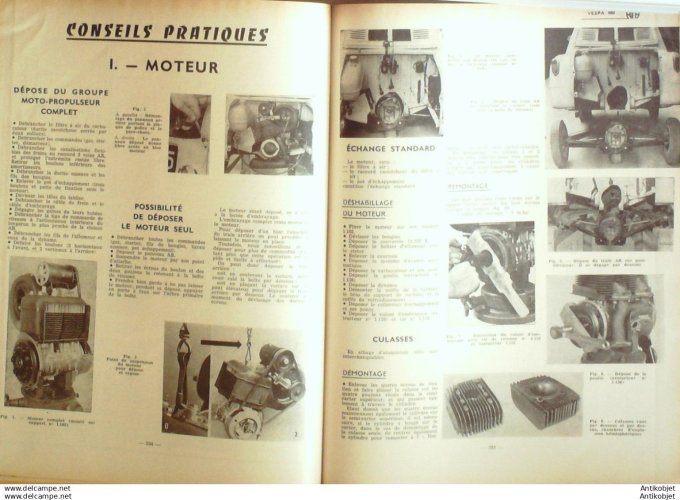 R.T Automobile Vespa 400 types T & L  Hydrak Mercedes Benz 144 # 1958