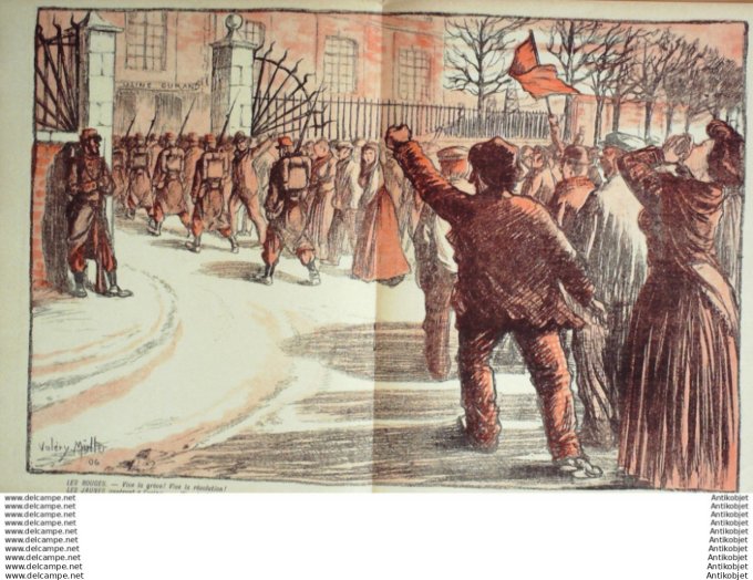 L'Assiette au beurre 1906 # 271 Rouges et jaunes Muller