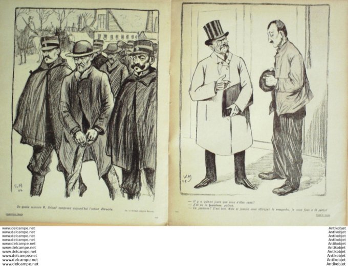 L'Assiette au beurre 1906 # 271 Rouges et jaunes Muller